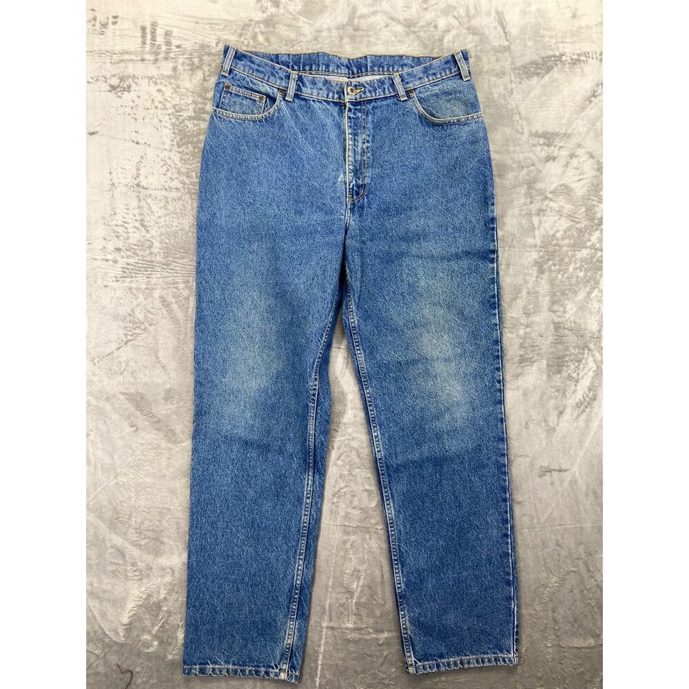 Vintage Savane Men's‎ Straight Jeans 38x32 Blue Denim